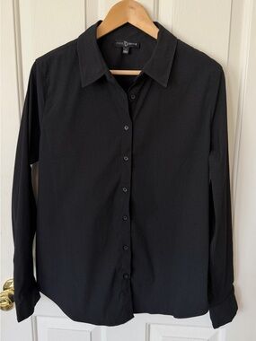 Fred David Black Women's Button-Down Shirt